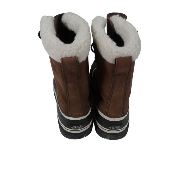 Sorel Caribou Waterproof Burno Leather Winter Boot Removable Lining Men\'s 12 main image 6